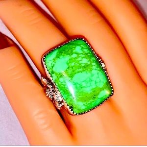 Pure Royston Green Turquoise, worn by beautiful women all over the world.